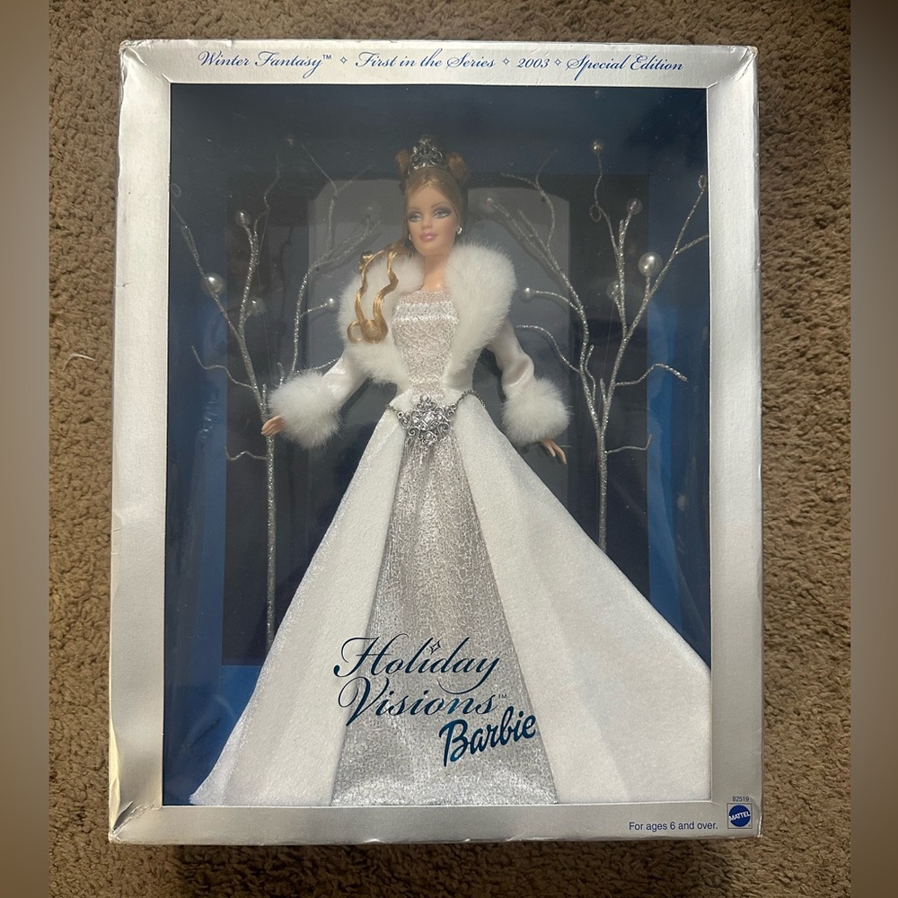 Barbie 2003 Holiday Visions Winter Fantasy never opened